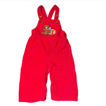 Vintage Overalls Corduroy JC Penney Toddletime Red 6 Months Japan Bear B... - £19.97 GBP