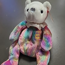 Ty Beanie Baby April Birthday Bear with Tag EUC 2001 Tie Dye  - £6.91 GBP