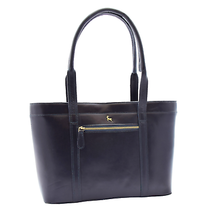 DR302 Women’s Genuine Cowhide Leather Shoulder Bag Shopper Handbag Navy - £97.35 GBP