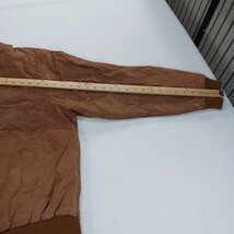 VTG Ash Creek Trading Mens L Insulated Bomber Jacket Brown Suede Genuine Leather image 9