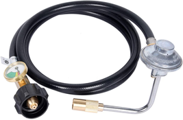 Gassaf 5FT Propane Adapter Hose with Propane Grill Regulator Suitable for Blacks - £31.27 GBP