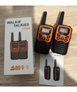 Long Range Walkie Talkies  for Adults  with 22 FRS Channels Orange 2 Pac... - £17.97 GBP