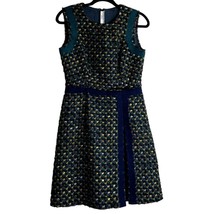 Authenticity Guarantee 
Prada Tweed Sheath Dress Womens Size 42 Blue Green Sl... - £450.91 GBP