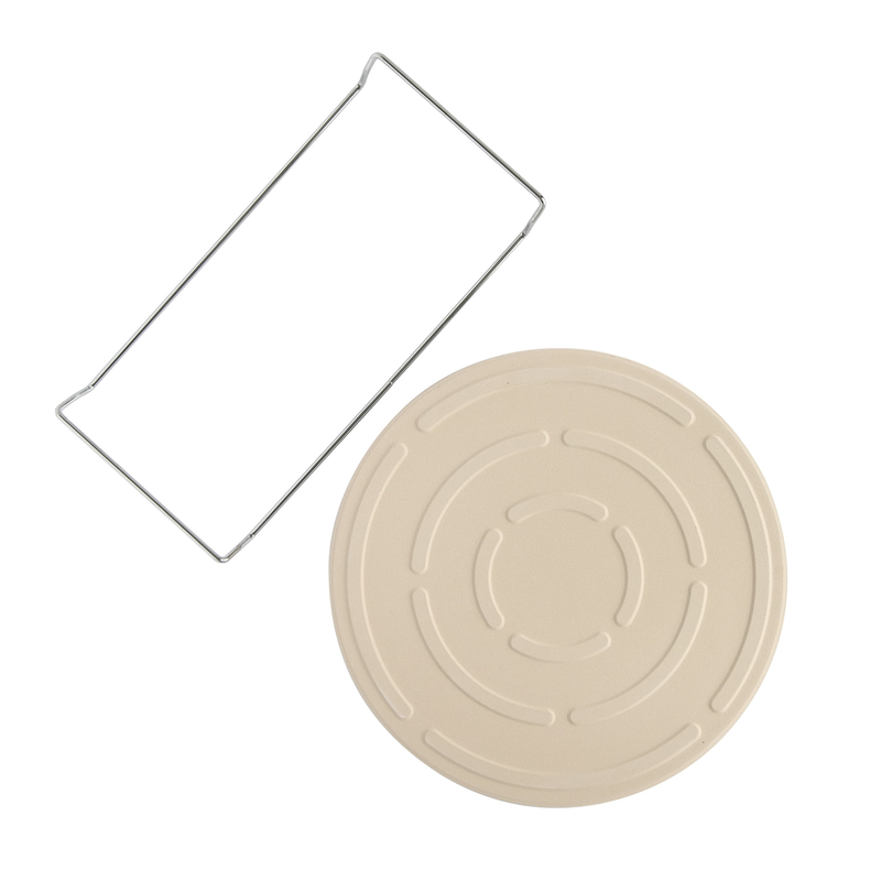 2-Piece Pizza Bakeware Set with 13" Ceramic Pizza Stone and Steel Wire Holder Item image 11