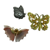 Vintage Butterfly Lot Pins Brooch floral Jewelry craft wear Boho cottagecore - £15.78 GBP