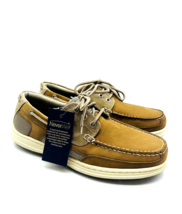 Dockers Men Beacon Leather Casual Boat Shoes- Light Brown, US 9.5M - £31.27 GBP