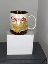 2012 Starbucks Canada Maple Leaf Coffee Cup City Mug Canada Unused IOB - £19.46 GBP