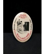 Antique Baileys Music Rooms Piano Adv. Pocket Mirror Lancaster New Hamps... - $459.20 MXN