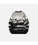 Gray Painting Smoke Pattern Sweater - $39.99