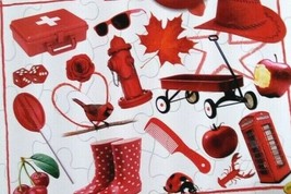 Jigsaw Puzzle CRAYOLA WORLD OF RED 24 Pieces 11&quot; x 8.25&quot; Bendon - $36.63 MXN