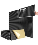Hychins Upgrade 6 Pack Pyramid Sound Proof Foam Panels For Walls With - $753.74 MXN
