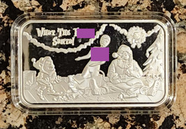 2023 What the F!#$ Santa Sexy 1 Oz .999 CMG Mint Silver Art Bar Rare w/ COA - £68.43 GBP