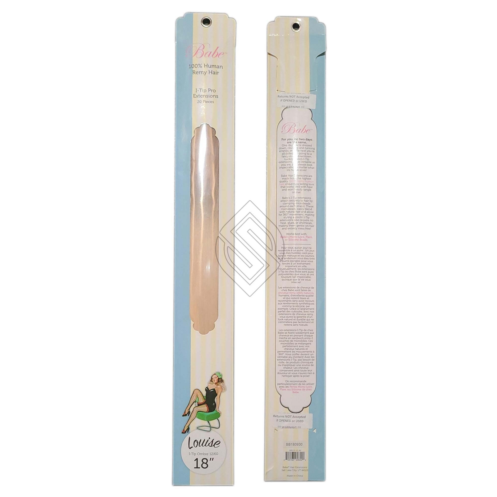 Babe I-Tip 18 Inch Louise #Ombre 12-60 Hair Extensions 20 Pieces Straight - $77.30