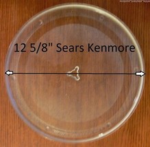 12 5/8&quot; Kenmore Rare Microwave Glass Turntable Plate Replacement Part Star Prong - £93.97 GBP