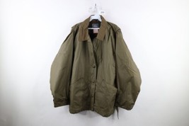 Vintage 90s Woolrich Mens XL Distressed Blanket Lined Chore Barn Jacket Green - £62.34 GBP