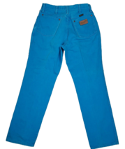 Vtg Wrangler USA Jeans Turquoise Womens 16 High Rise Straight Leg 13MTQM... - $67.18