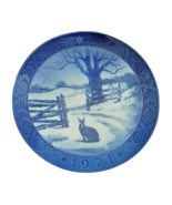 Christmas Plate Royal Copenhagen 1971 Hare In Winter Hare I Vinterlandsk... - $18.69