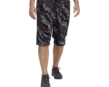 Puma Men&#39;s Big &amp; Tall Camo-Print Fleece Logo Shorts in Black-XLT - $29.94