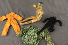 Lot Hasbro GI JOE Toy US Military Army JUNGLE DART Action Figure &amp; Clothing - $29.03