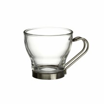 Bormioli Rocco Verdi Espresso Cup With Stainless Steel Handle, Set of 4, Gift Bo - £19.60 GBP
