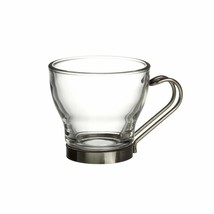 Bormioli Rocco Verdi Espresso Cup With Stainless Steel Handle, Set of 4, Gift Bo - £17.94 GBP