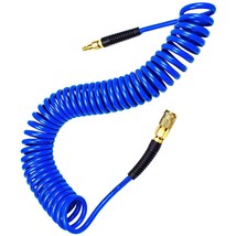 Polyurethane Recoil Air Hose 1/4&quot; Inner Diameter By 25&#39; Long With Bend R... - £31.96 GBP