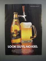 1986 Miller Genuine Draft Beer Ad - Look Guys, No Keg - £14.55 GBP