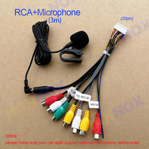 Universal RCA Cable with MIC for Android Car Radio Stereo Player - £22.34 GBP