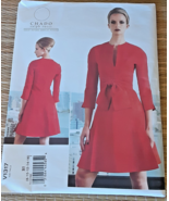 Vogue Pattern V1317 Chado Ralph Rucci Misses Size 8-16 Dress Wrap Front ... - $11.88