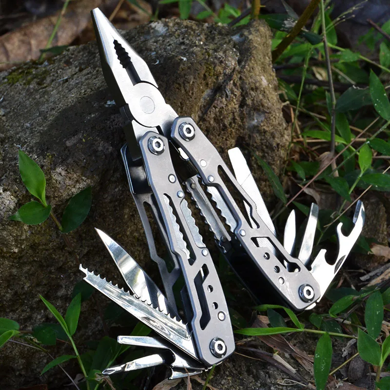 Multifunction Folding Pliers Pocket Knife Plier Outdoor Camping Tactical - £14.84 GBP+