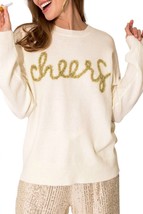 Gilli cheers pullover sweater in OFF WHT - size M - £34.40 GBP