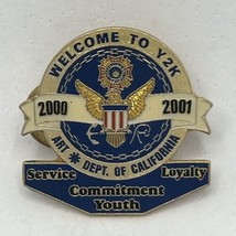 California Y2K VFW Veterans Of Foreign Wars Patriotic Enamel Lapel Hat Pin - $9.95