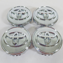 FITS 2007-2011 Toyota Camry 2 3/8&quot; Chrome Button Center Caps # 69496 USED SET/4 - £31.55 GBP