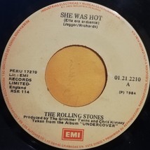 ROLLING STONES She Was Hot / I Think I&#39;m Going Mad 7” 45rpm from PERU Ja... - $12.00