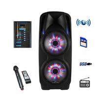 beFree Sound Double 10 Inch Subwoofer Portable Bluetooth Party PA Speaker - £161.93 GBP