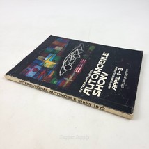 1972 New York International Automobile Show Program Coliseum April 1-9 - $553.42 MXN