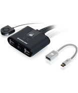Iogear GUS404CA1KIT 4X4 USB SHARING SWITCH WITH USB-C ADAPTER - $155.39 CAD