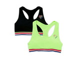 Justice Girls Seamless Sports Bra, 2Pk Size 36 Color Green - £11.86 GBP