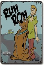 Brand New- Scooby Doo 12/8 Metal Sign Distressed. Ruh Roh - £23.34 GBP
