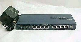 FS108 (wide) NETGEAR fast ethernet FDX router modem switch hub FS 108 10... - $44.51