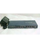 FS108 (wide) NETGEAR fast ethernet FDX router modem switch hub FS 108 10... - $44.51