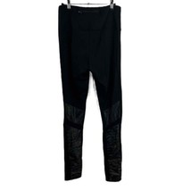 Electric Yoga Black Moto Style Leggings Panel Details Womens Medium - £28.99 GBP