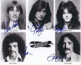 Journey Group Band Signed Photo 8X10 Rp Autographed Steve Perry Neal Schon + All - £15.71 GBP