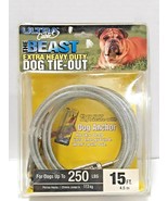 Tie Out Cables 15&#39; Dogs Premium Snaps Super Heavy Duty Beast - $19.64