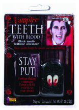 Forum Novelties 64393 Vampire Fangs with Blood - £50.34 GBP