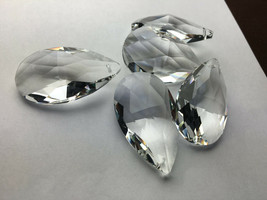 12pcs 2&#39;&#39; Teardrop Prism Pendant Crystal Chandelier Lamp Parts Replace Hanging - £9.67 GBP