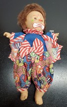 9 Inch Baby Circus Clown with plastic head Plush - No Tags - £29.11 GBP