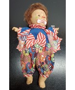 9 Inch Baby Circus Clown with plastic head Plush - No Tags - £29.09 GBP