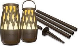 Outdoor Bluetooth Speakers With Solar Panel, Tiki Torch Lights, Ipx 5 - $35.98