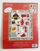 Vintage Fire Fighter Counted Cross Stitch Kit Candamar Designs 51381 Fir... - $17.41